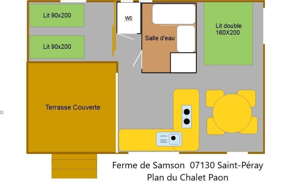 Vila Ferme De Samson Saint-Péray Exteriér fotografie